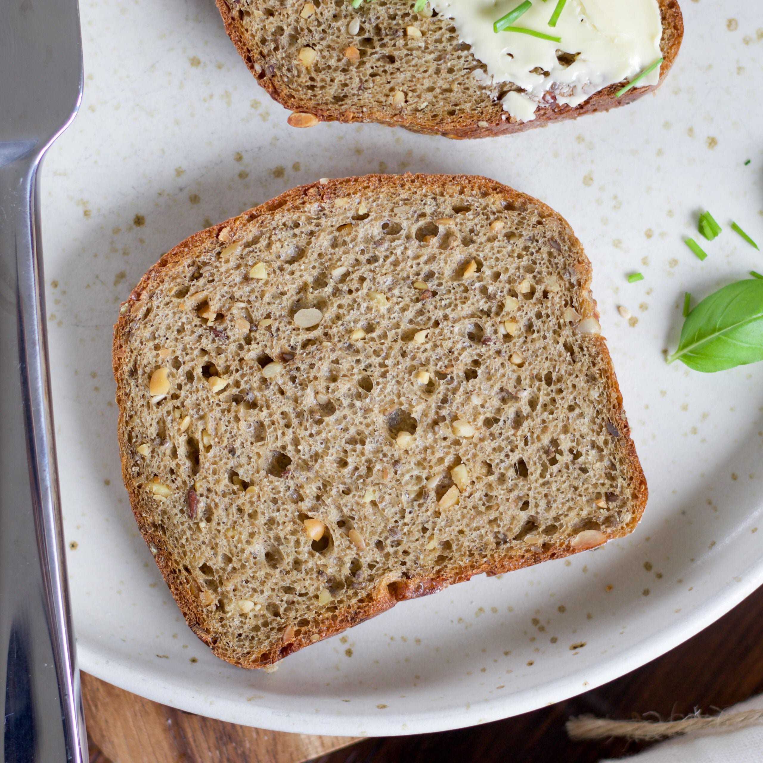 Bio Eiweißbrotbackmischung "Kernstark" | mit Buchweizen, Hirse & Chiasamen