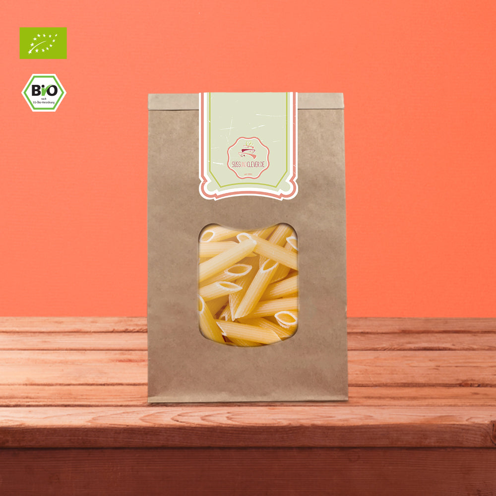 Bio Mezze Penne | Nudeln aus Reis, Mais und Kichererbse
