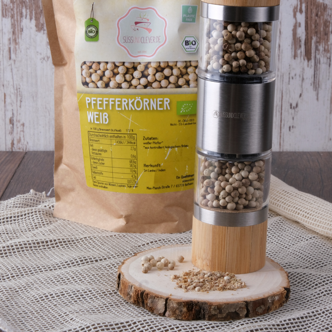 Bio Pfeffer | weiß | ganze Pfefferkörner