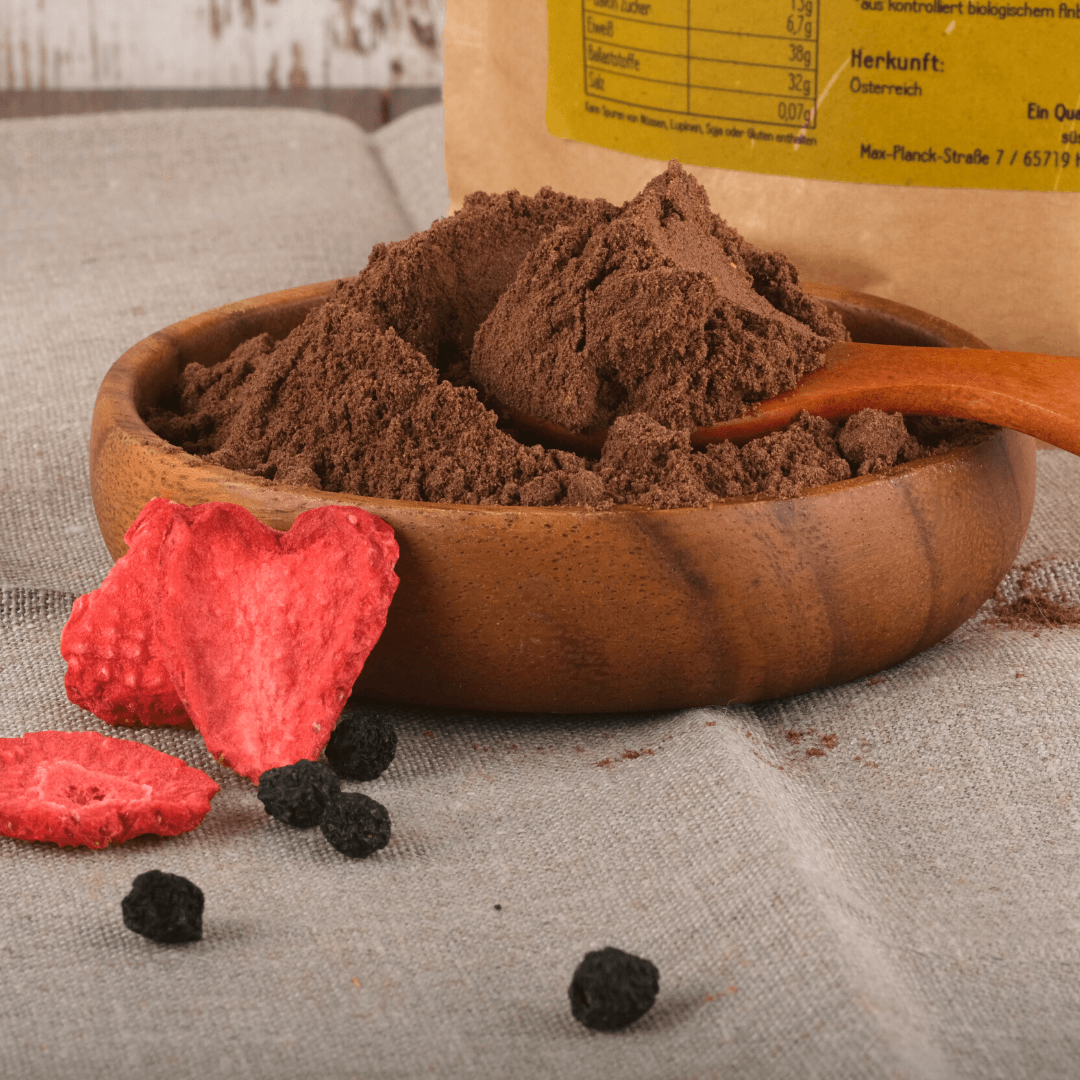 Bio Protein Pulver Mix | Aronia &amp; Erdbeere | 38% Protein