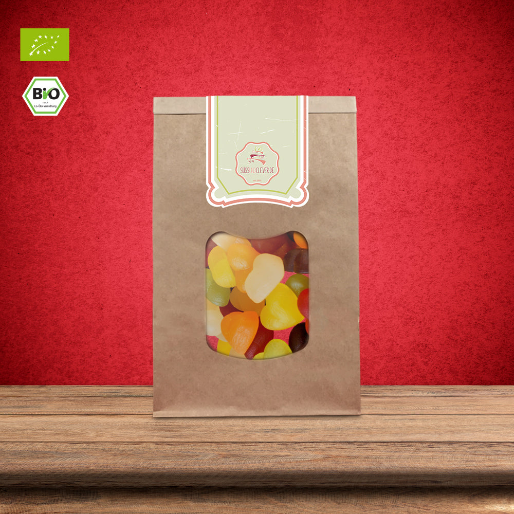 Bio Fruchtgummi Herzen | vegan