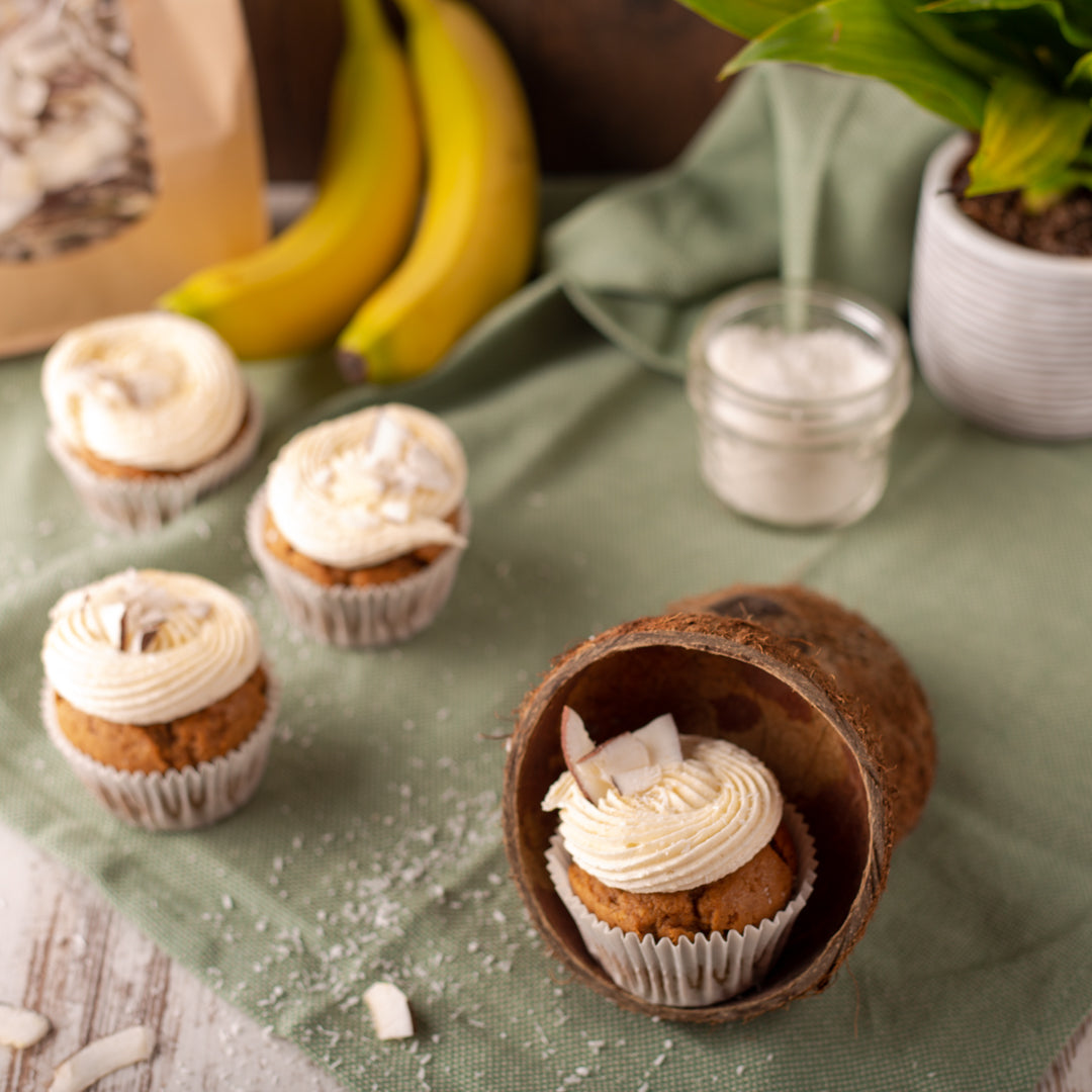 Kokos-Bananen Cupcakes | Cupcakes gehen immer!
