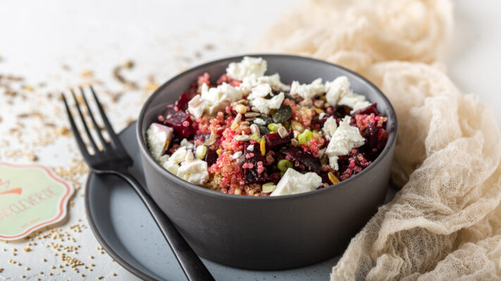 Rote Beete Quinoa Salat | Eiweiß - und Ballaststoffreich