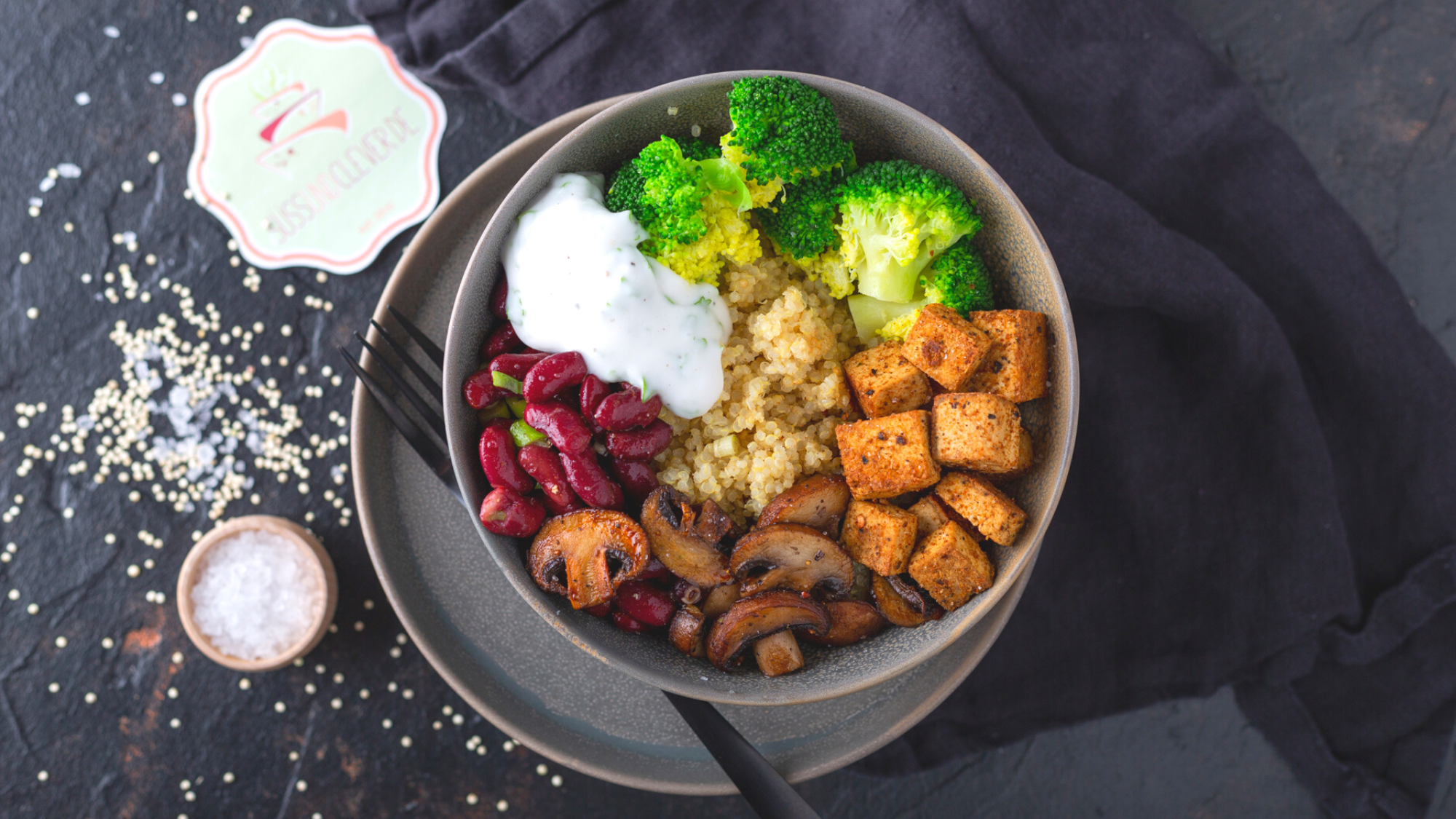Quinoa-Brokkoli-Bowl | Proteinreich