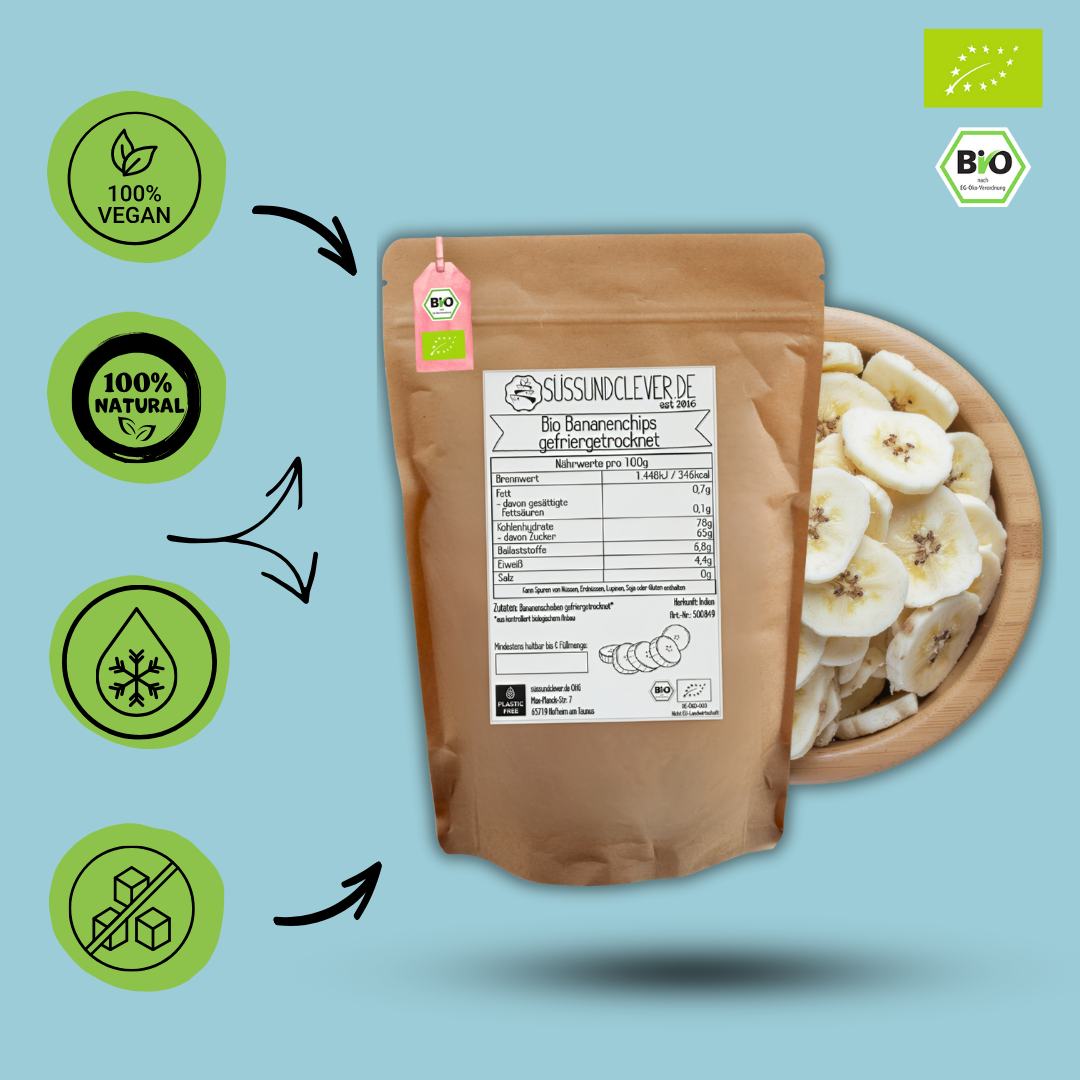 Bio Bananenscheiben | gefriergetrocknet