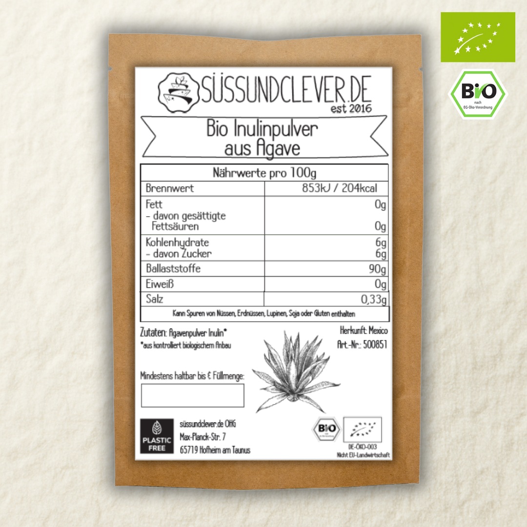 Bio Inulinpulver | Agavenpulver | ohne Zusätze | glutenfrei*