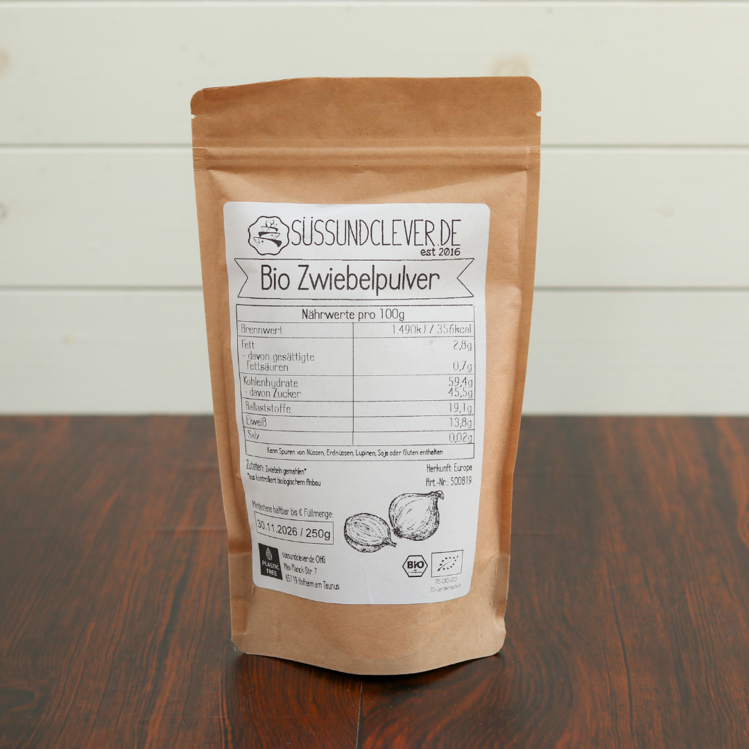 Bio Zwiebelpulver | getrocknete & fein gemahlen Zwiebeln