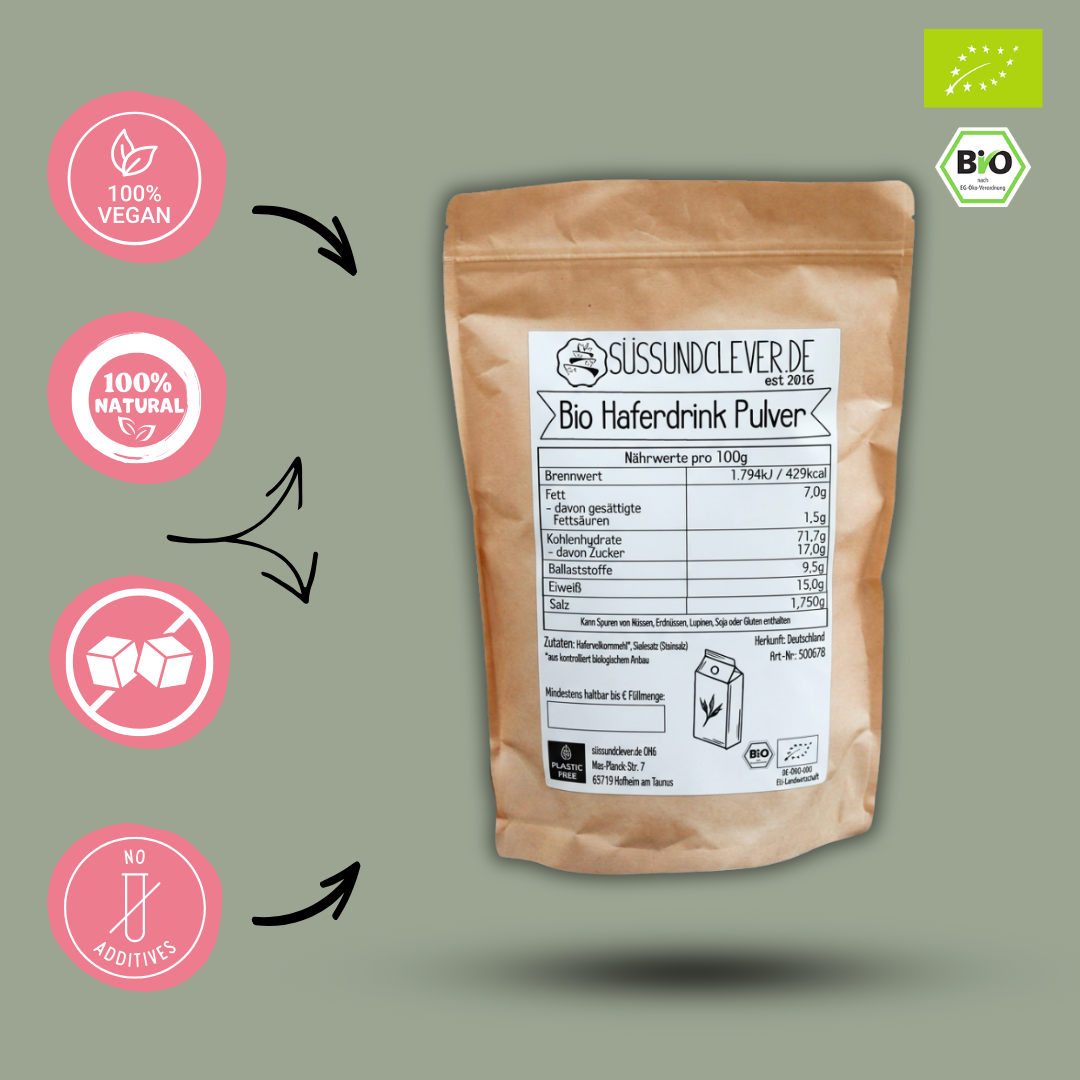 Bio Haferdrinkpulver | Haferpulver für Haferdrink