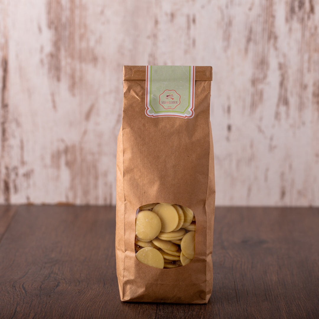Bio Kakaobutter | Kakaobutterchips | Premium-Qualität | kaltgepresst | ohne Zusätze