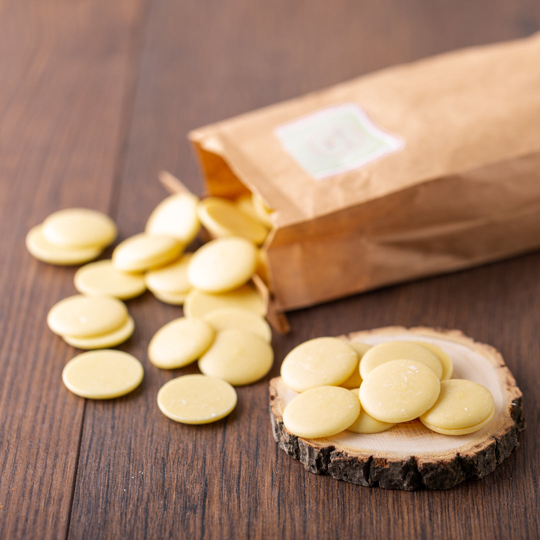 Bio Kakaobutter | Kakaobutterchips | Premium-Qualität | kaltgepresst | ohne Zusätze