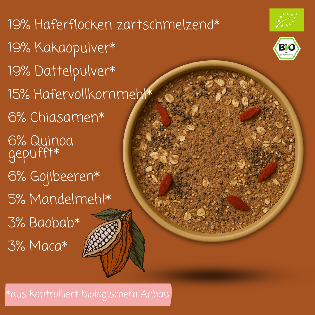 Bio Smoothie Bowl | "Dark Choco-Dream" | Fertigmischung