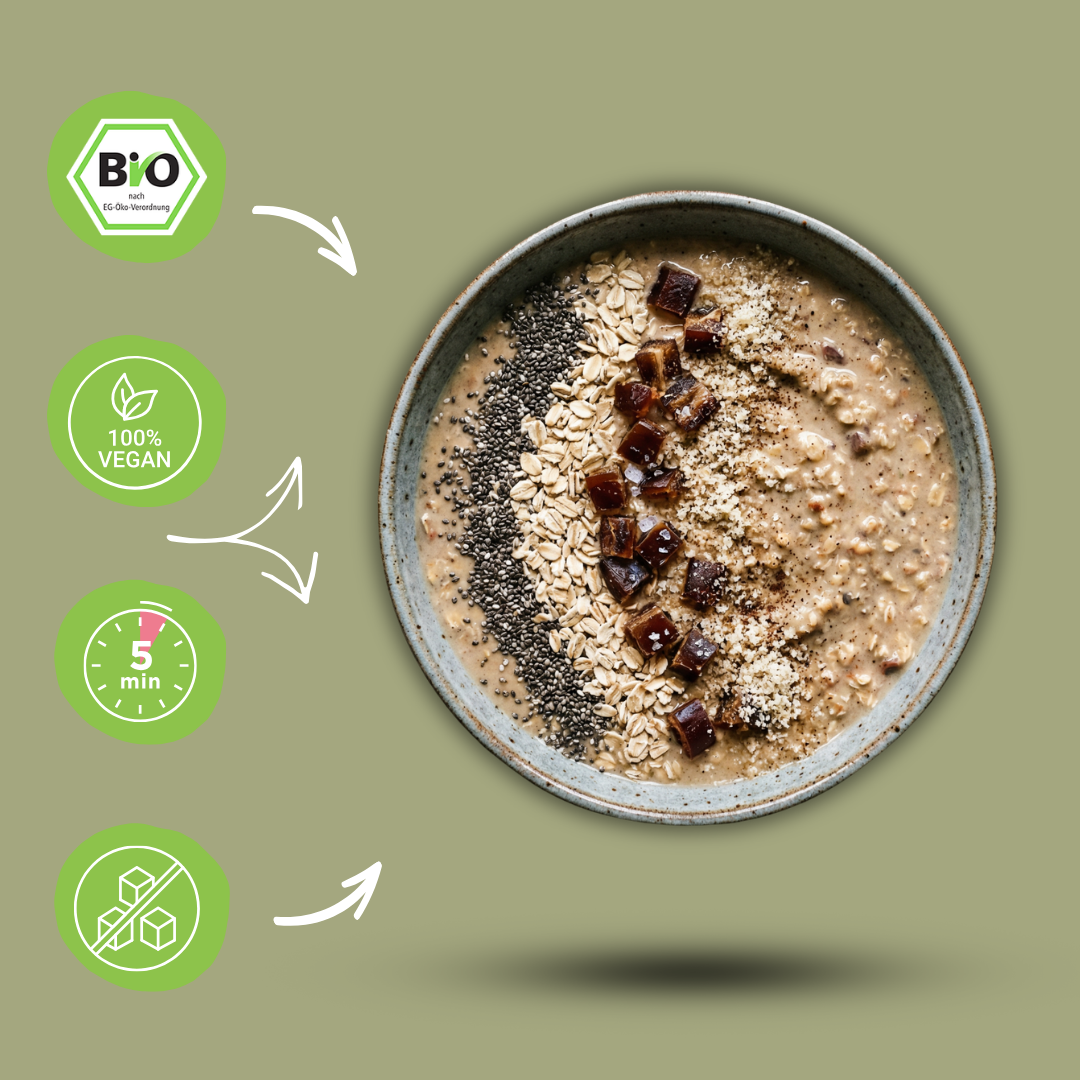 Bio Smoothie Bowl | "Protein Dattel-Cream" | 43% Protein | Fertigmischung