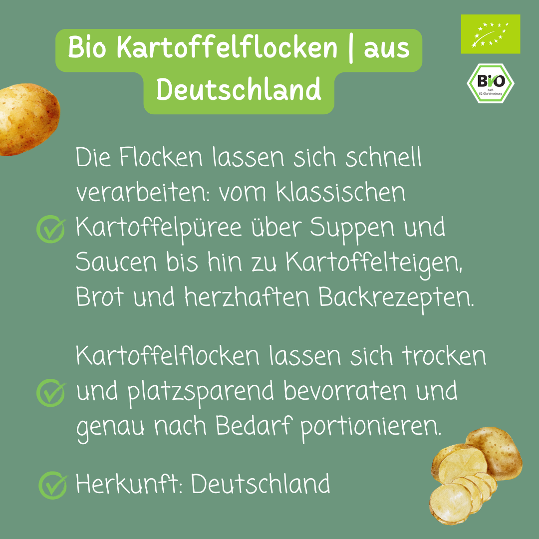 Bio Kartoffelflocken | aus Deutschland
