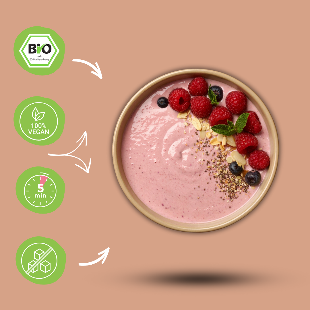 Bio Smoothie Bowl | "Juicy-Raspberry" | Fertigmischung