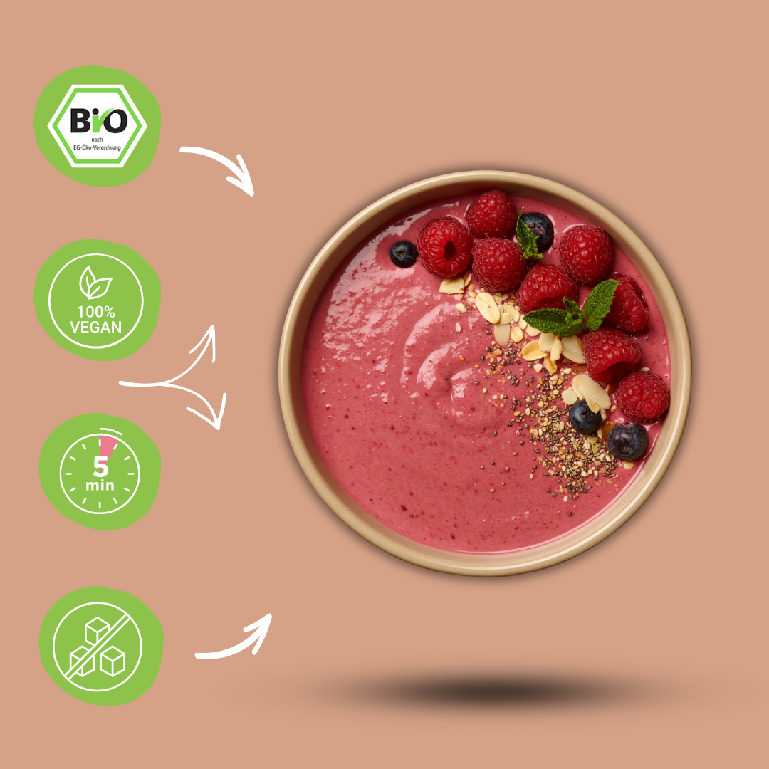 Bio Smoothie Bowl | "Juicy-Raspberry" | Fertigmischung