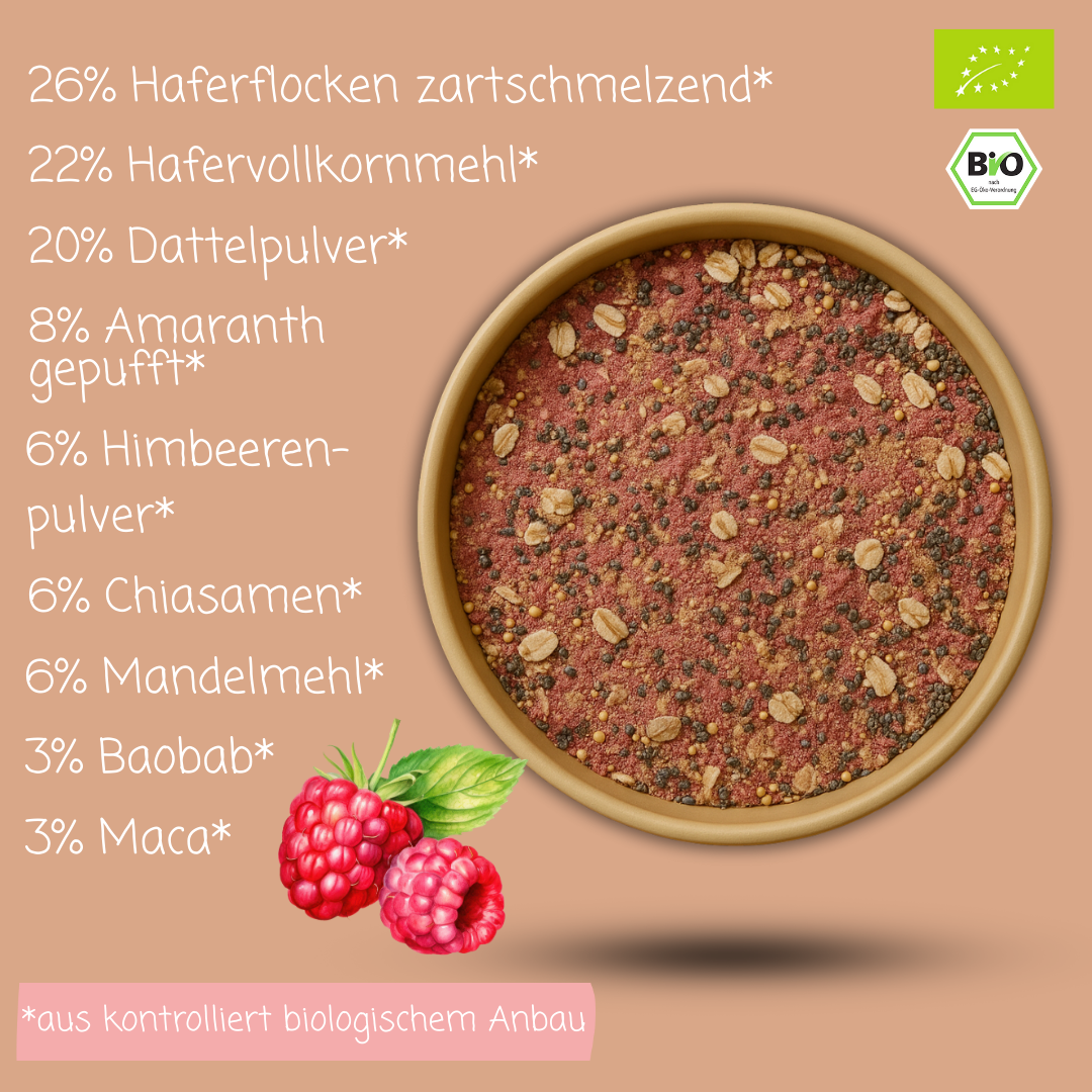 Bio Smoothie Bowl | "Juicy-Raspberry" | Fertigmischung
