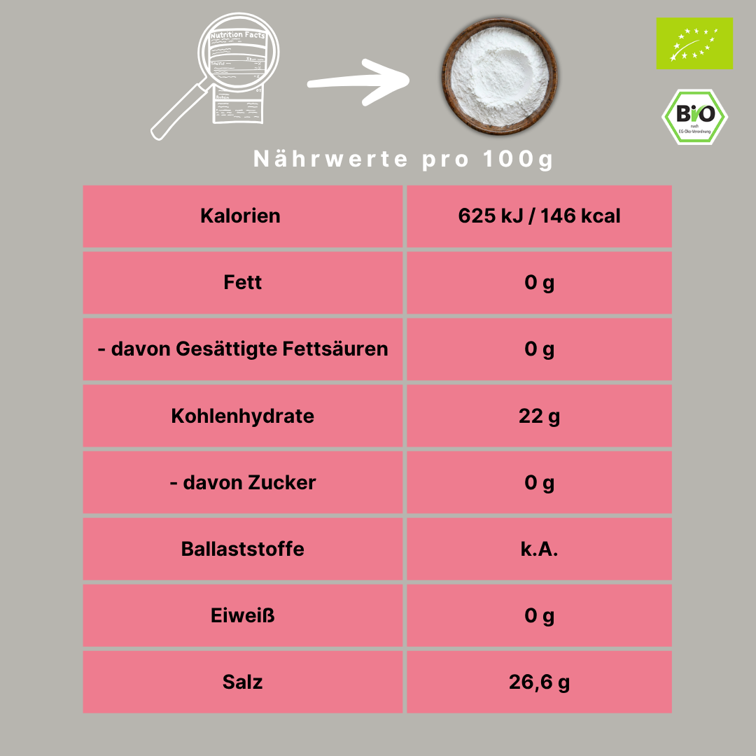 Bio Weinsteinbackpulver | mit Maisstärke