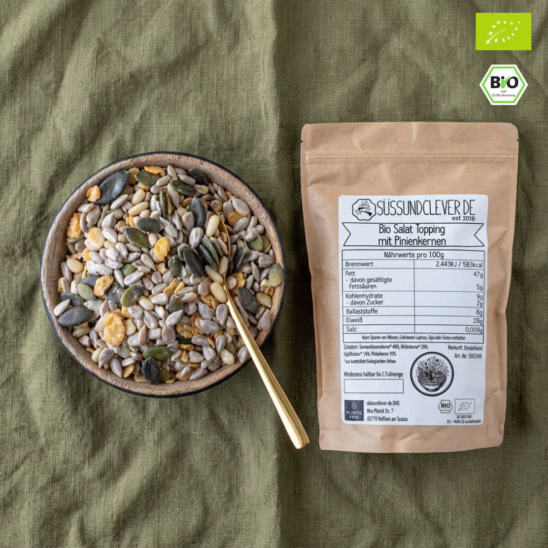 Bio Salat Topping | mit Pinienkernen | knackiger Saatenmix