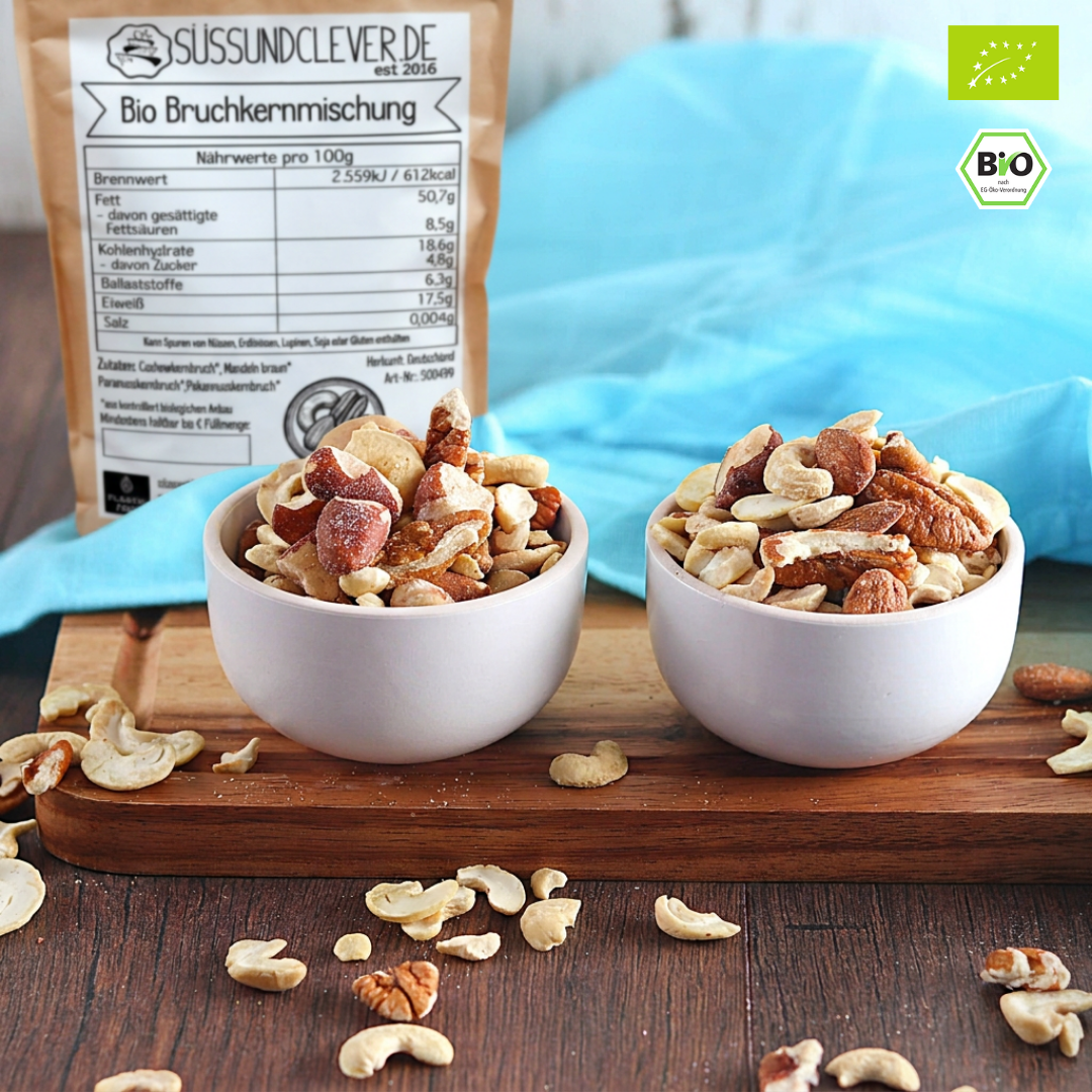 Bio Bruchkernmischung | Cashew, Mandel, Paranuss & Pekannuss | Wir retten, du sparst!