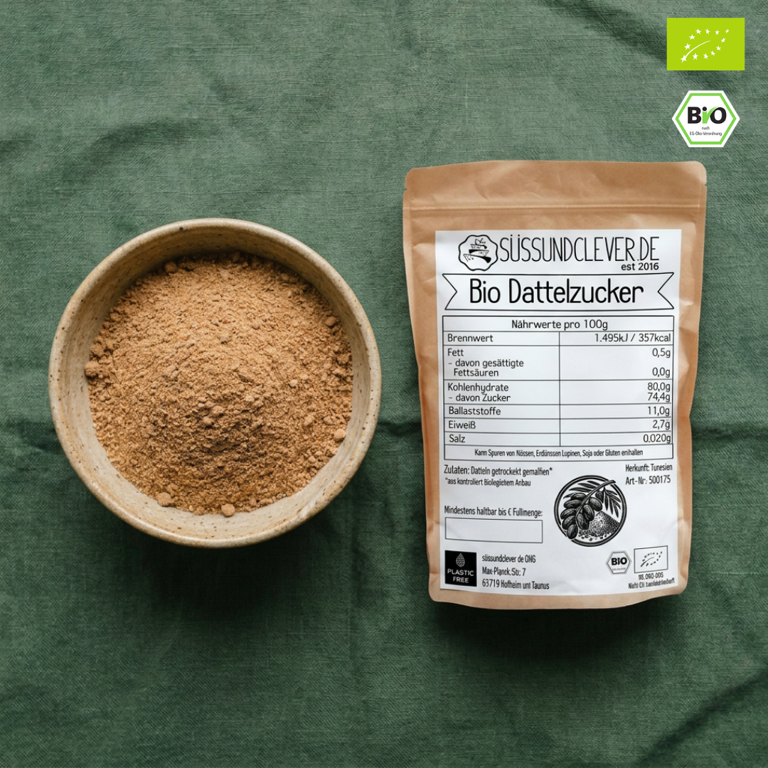Bio Dattelzucker | Dattelsüße | Dattelpulver | 100% gemahlene Datteln
