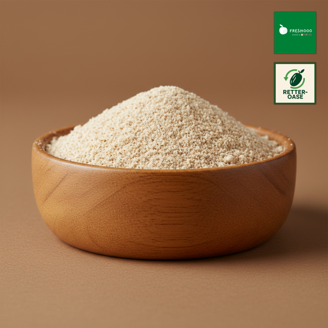 freshooo® Haselnussmehl entölt | Haselnussprotein - Roh | 45g Protein