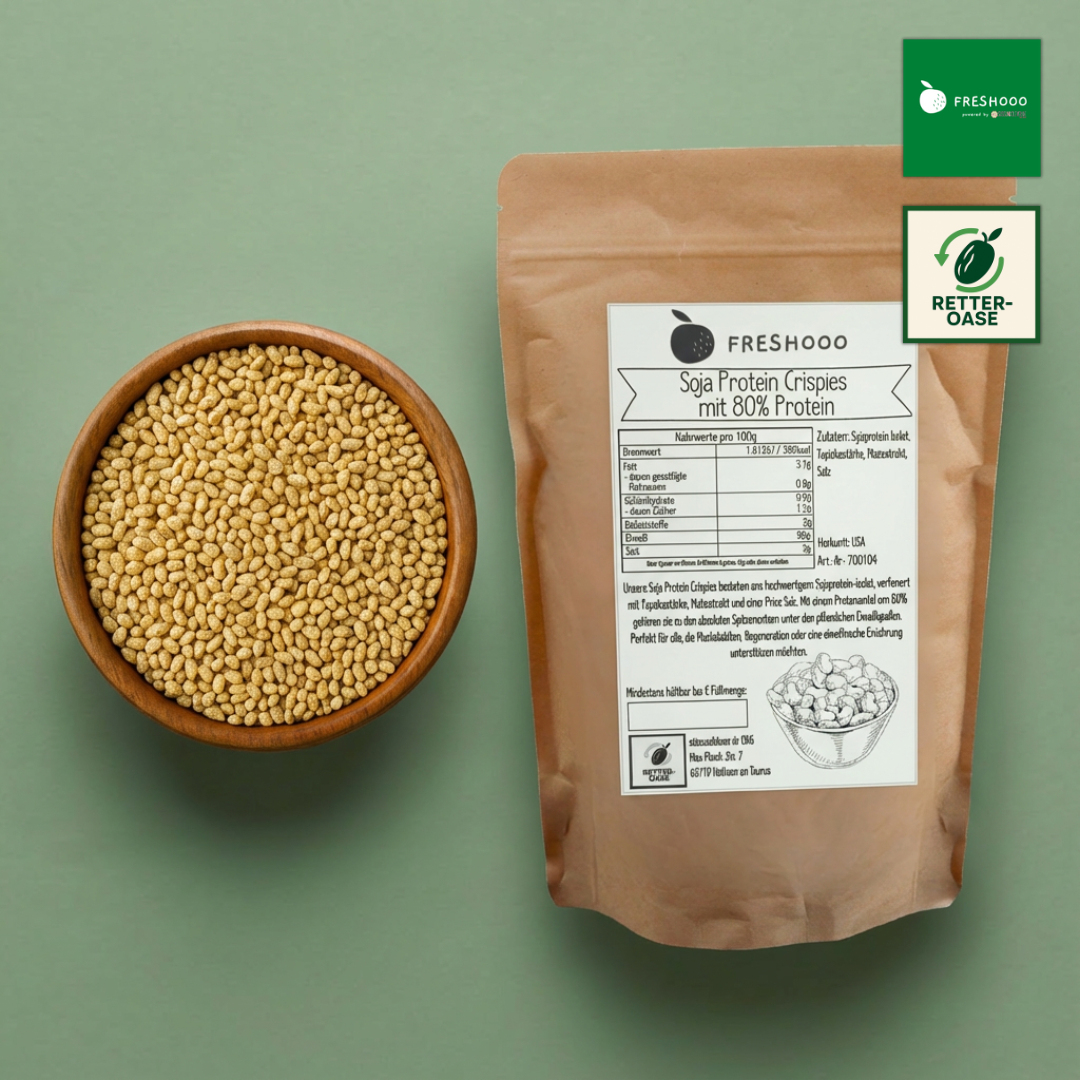 freshooo® Soja Protein Crispies | mit 80% Protein