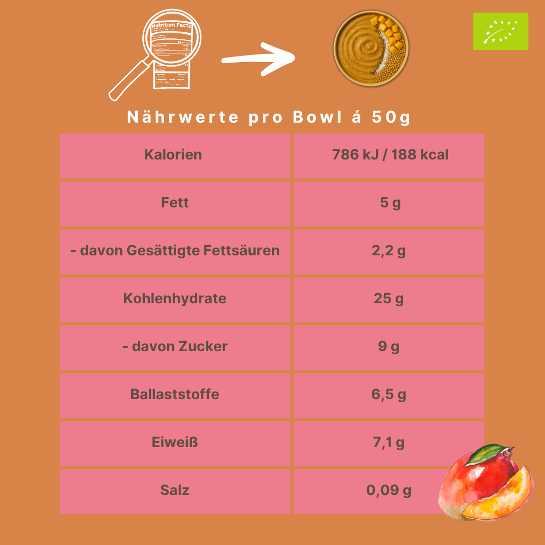 Bio Smoothie Bowl | "Mango-Kokos Island" | Fertigmischung
