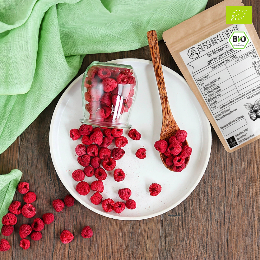 Bio Himbeeren | ganze Beeren | gefriergetrocknet