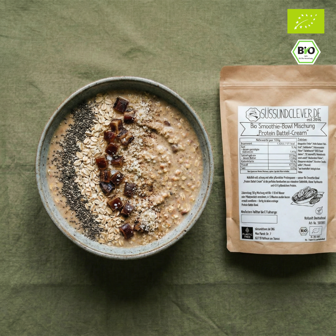 Bio Smoothie Bowl | "Protein Dattel-Cream" | 43% Protein | Fertigmischung