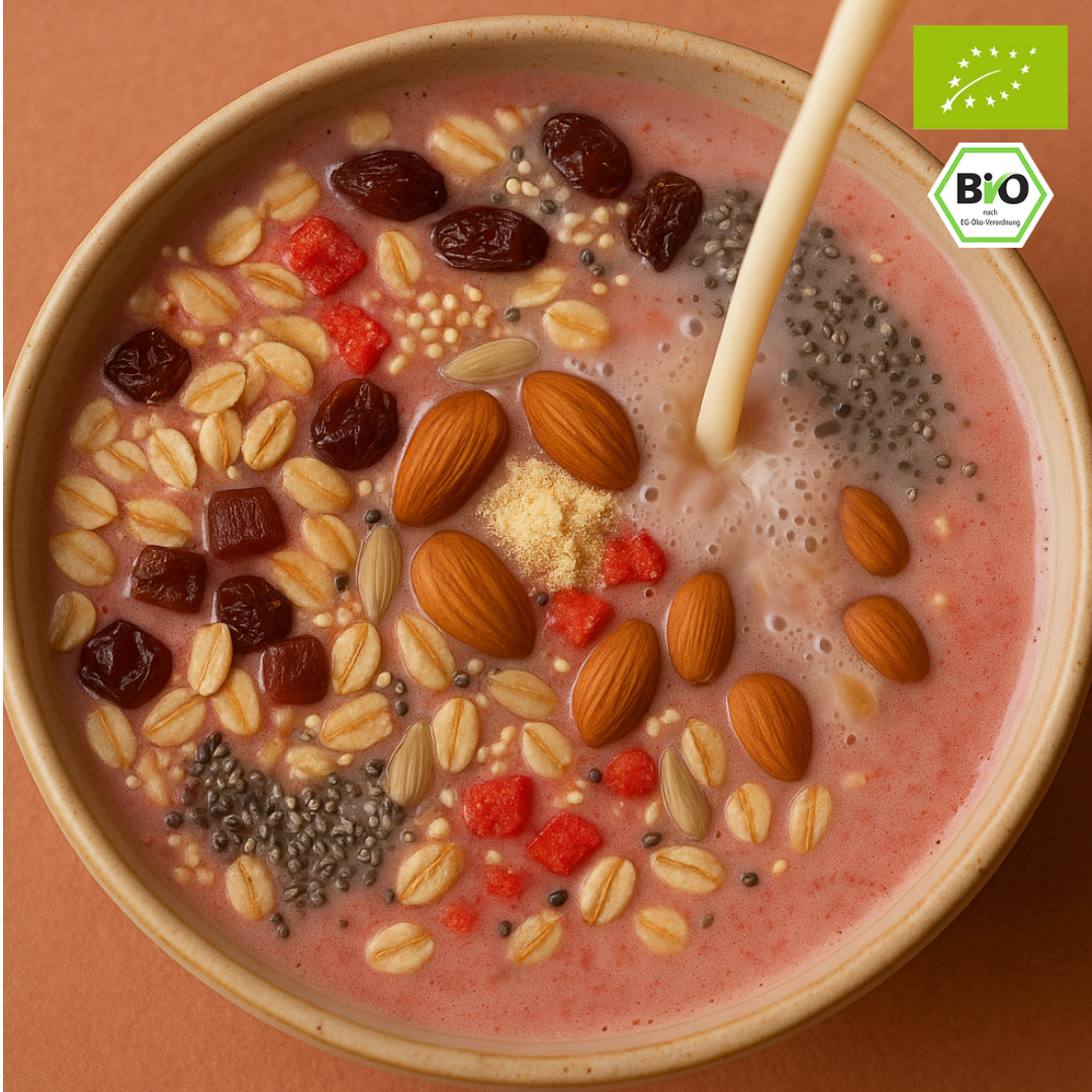 Bio Müsli | "Erdbeer-Dattel Glück" | mit ganzen Mandeln
