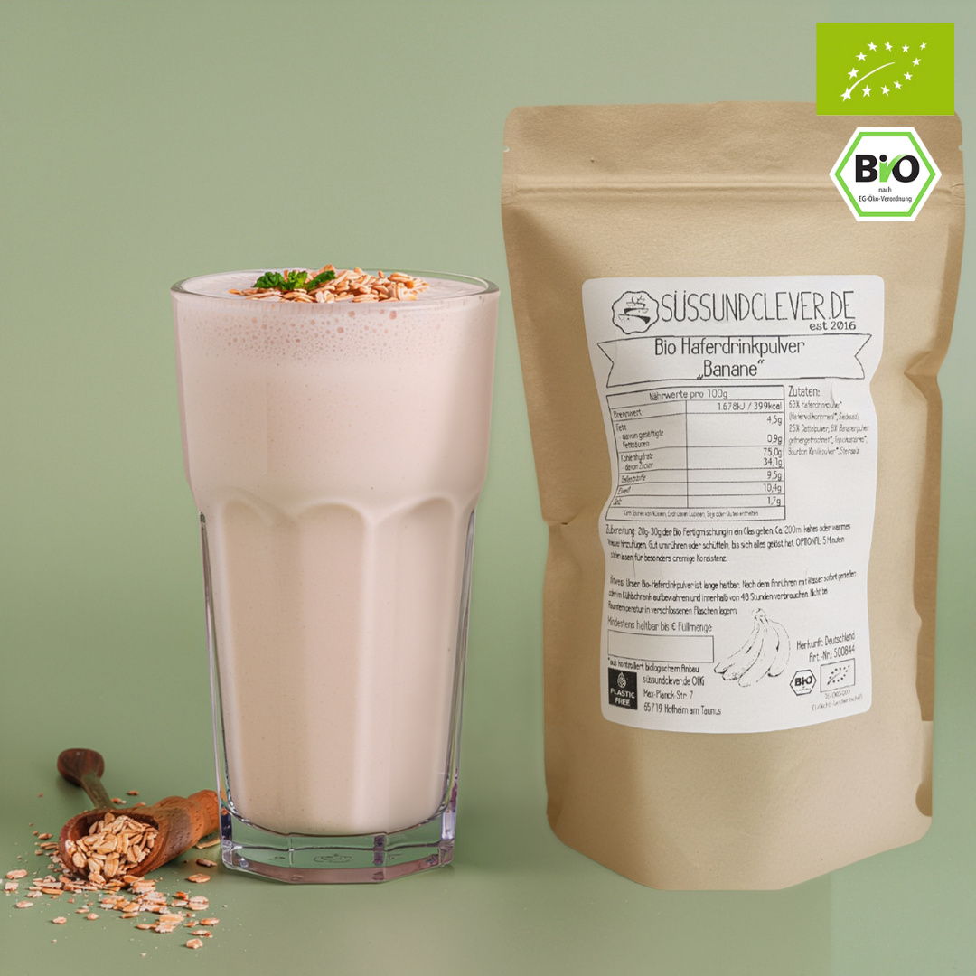 Bio Haferdrinkpulver | Banane mit Dattelsüße | vegan