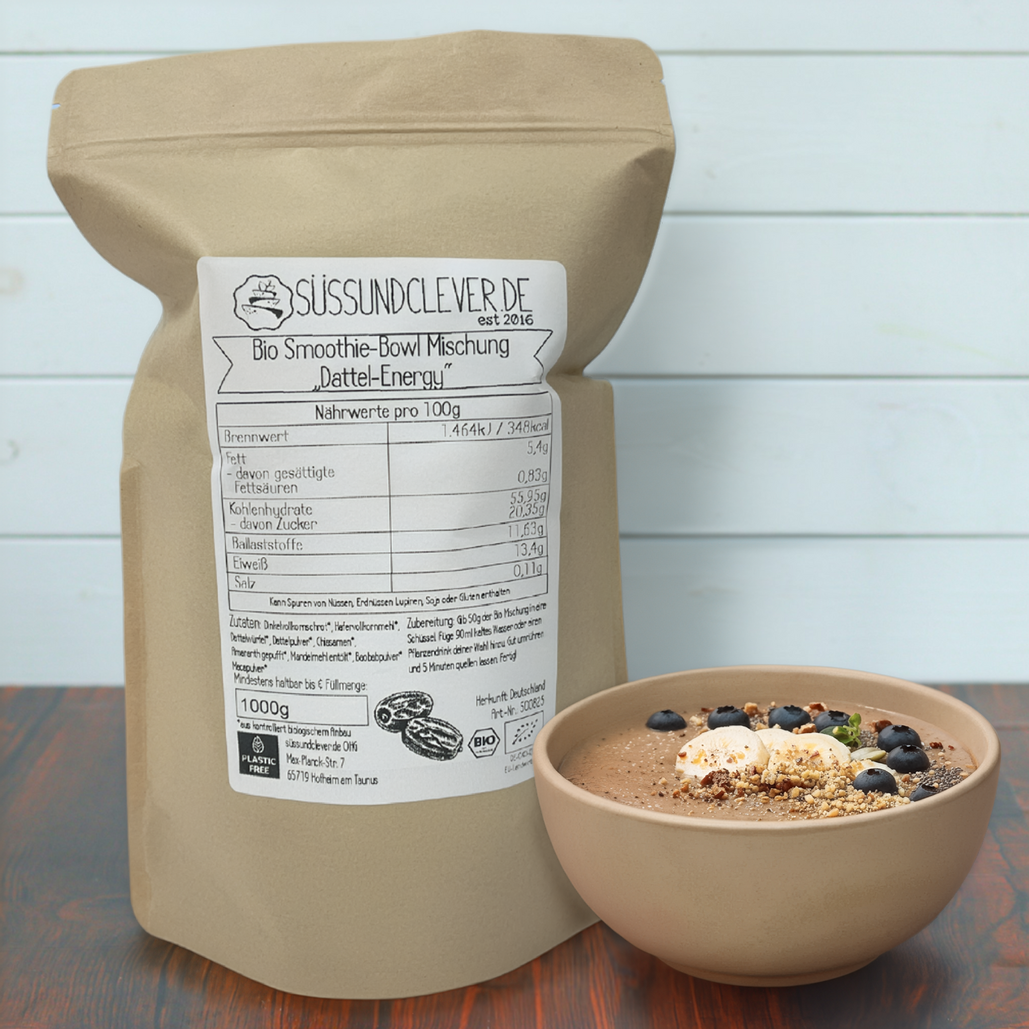 Bio Smoothie Bowl | "Dattel-Energy" | Fertigmischung