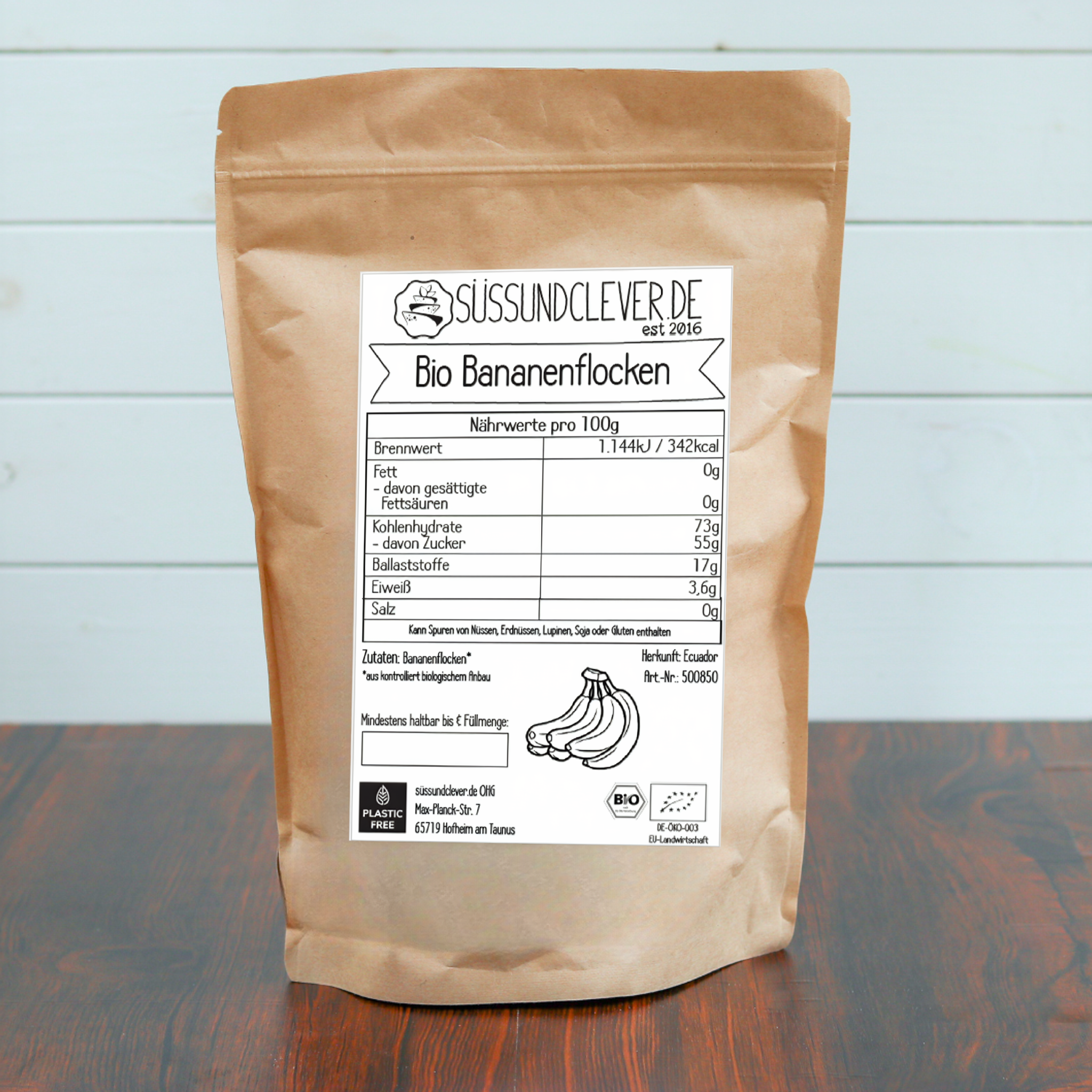 Bio Bananenflocken | ohne Zusätze | sonnengereift & getrocknet