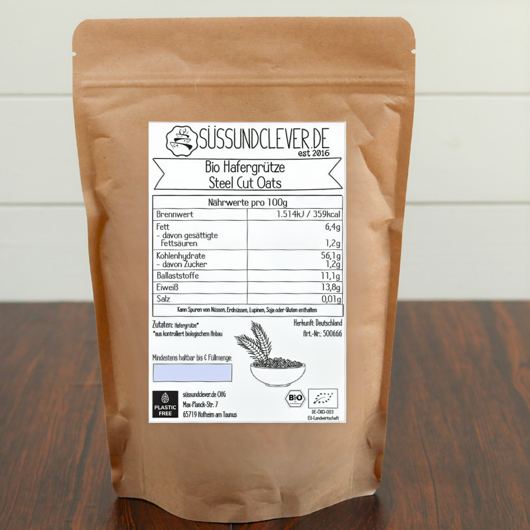 Bio Hafergrütze | Steel Cut Oats | aus Deutschland