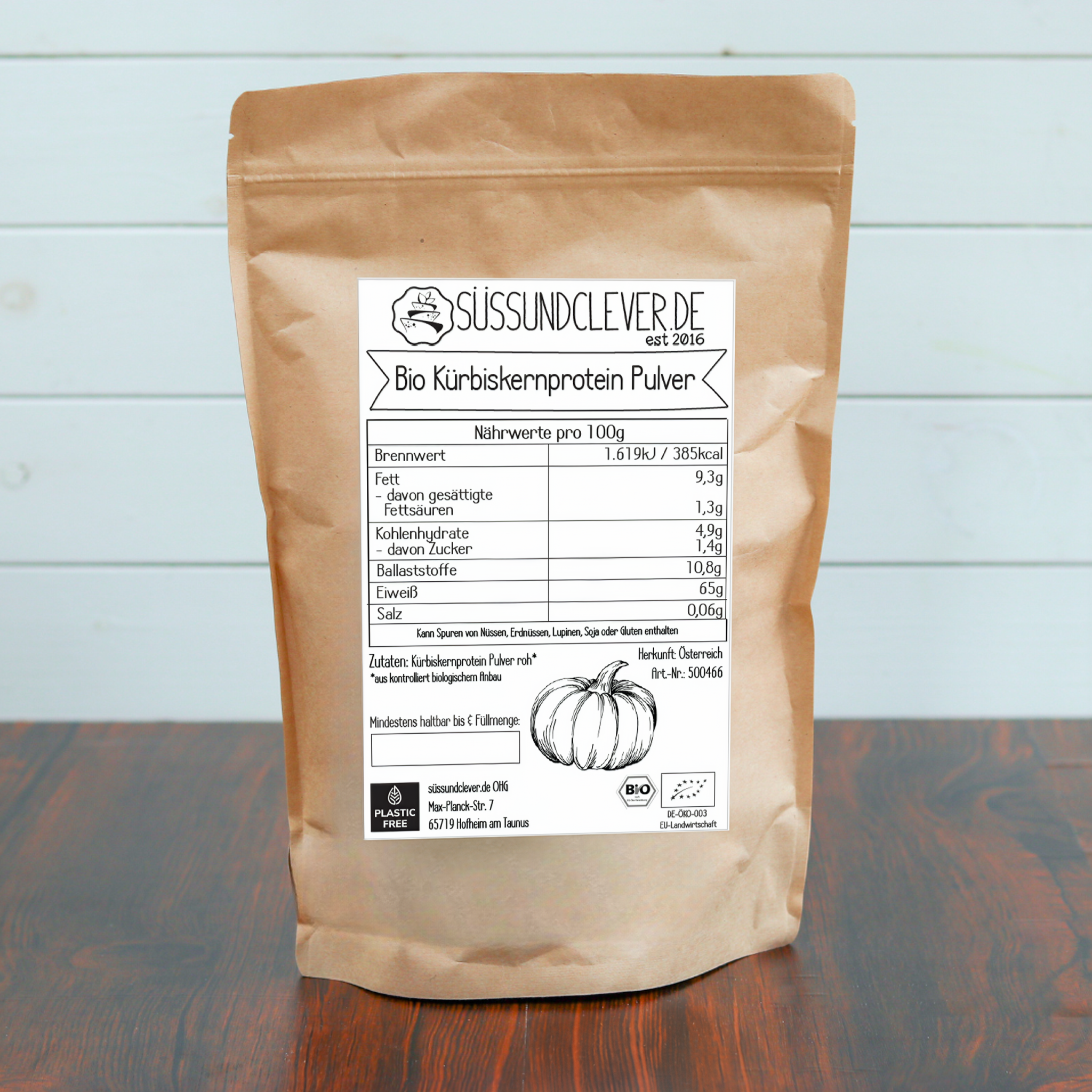 Bio Kürbiskernprotein Pulver | Rohkost | aus Österreich | 65% Protein