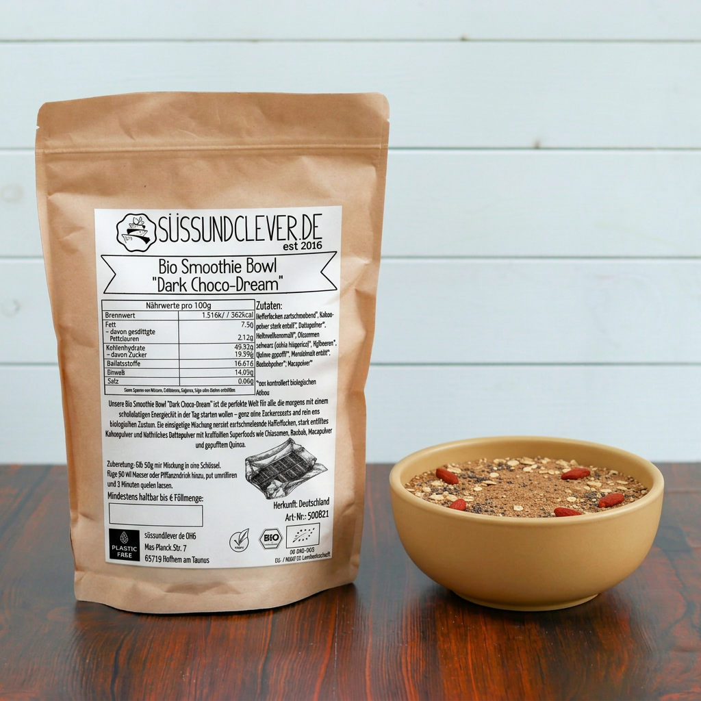 Bio Smoothie Bowl | "Dark Choco-Dream" | Fertigmischung