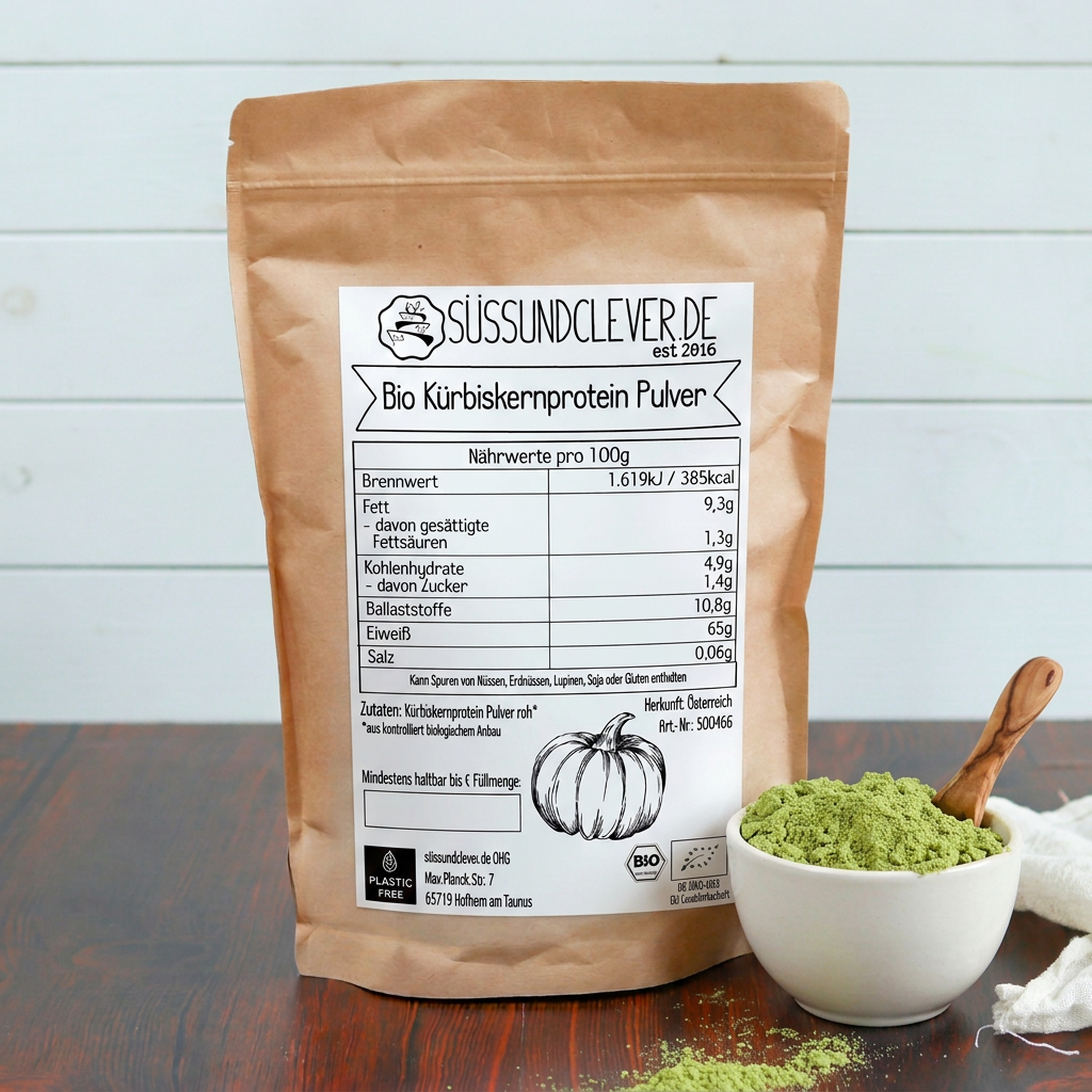 Bio Kürbiskernprotein Pulver | Rohkost | aus Österreich | 65% Protein