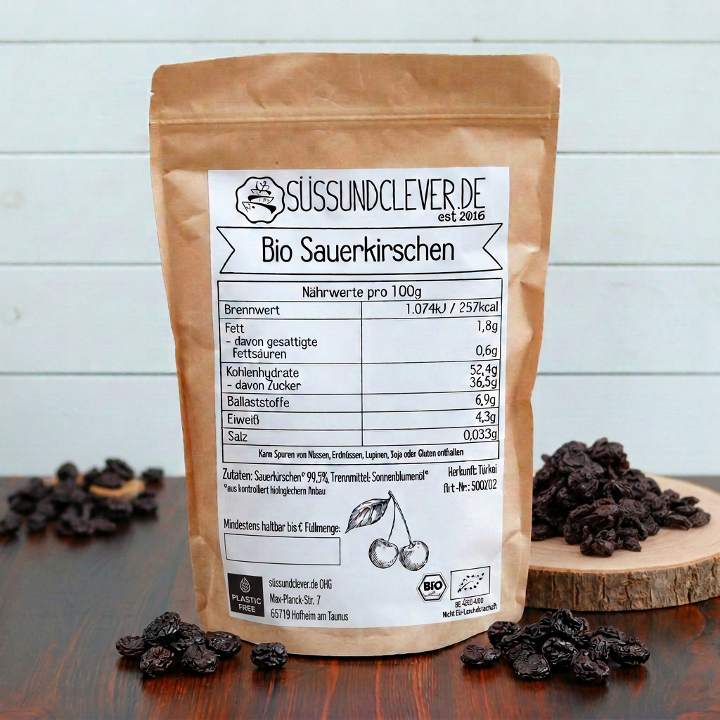Bio Sauerkirschen | getrocknet & entsteint | ohne Zuckerzusatz