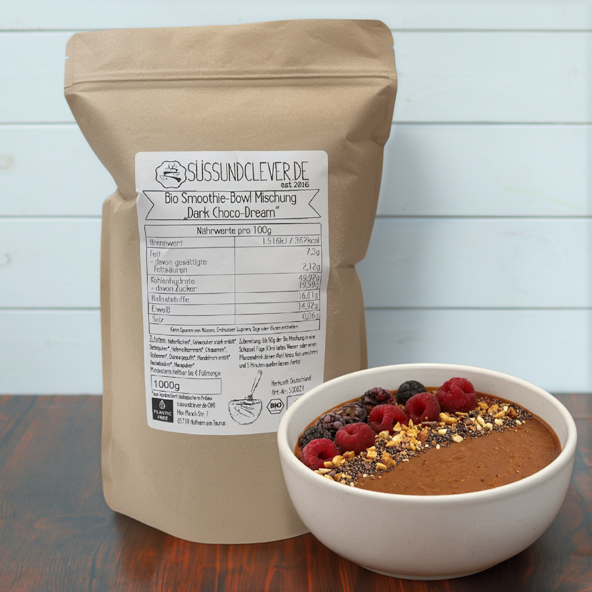Bio Smoothie Bowl | "Dark Choco-Dream" | Fertigmischung