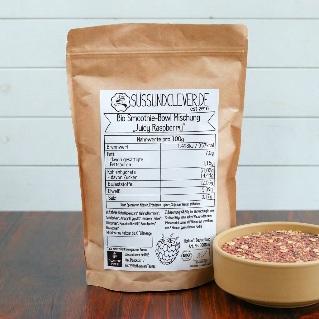 Bio Smoothie Bowl | "Juicy-Raspberry" | Fertigmischung