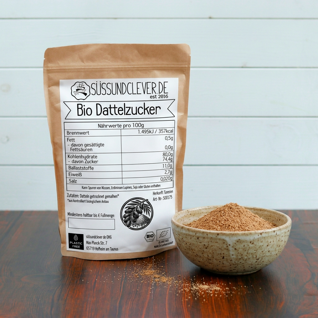 Bio Dattelzucker | Dattelsüße | Dattelpulver | 100% gemahlene Datteln