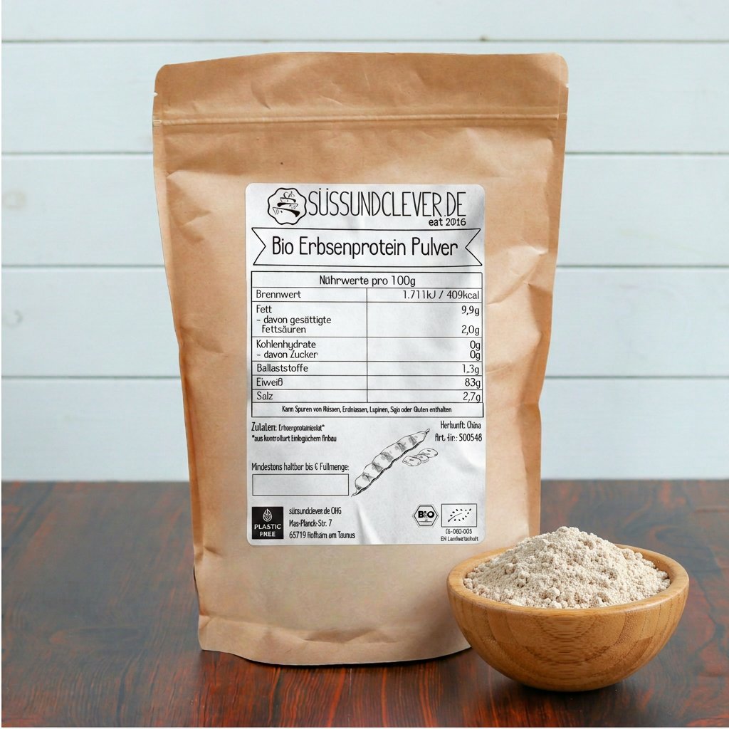 Bio Erbsenproteinpulver | Isolat | 82% Protein