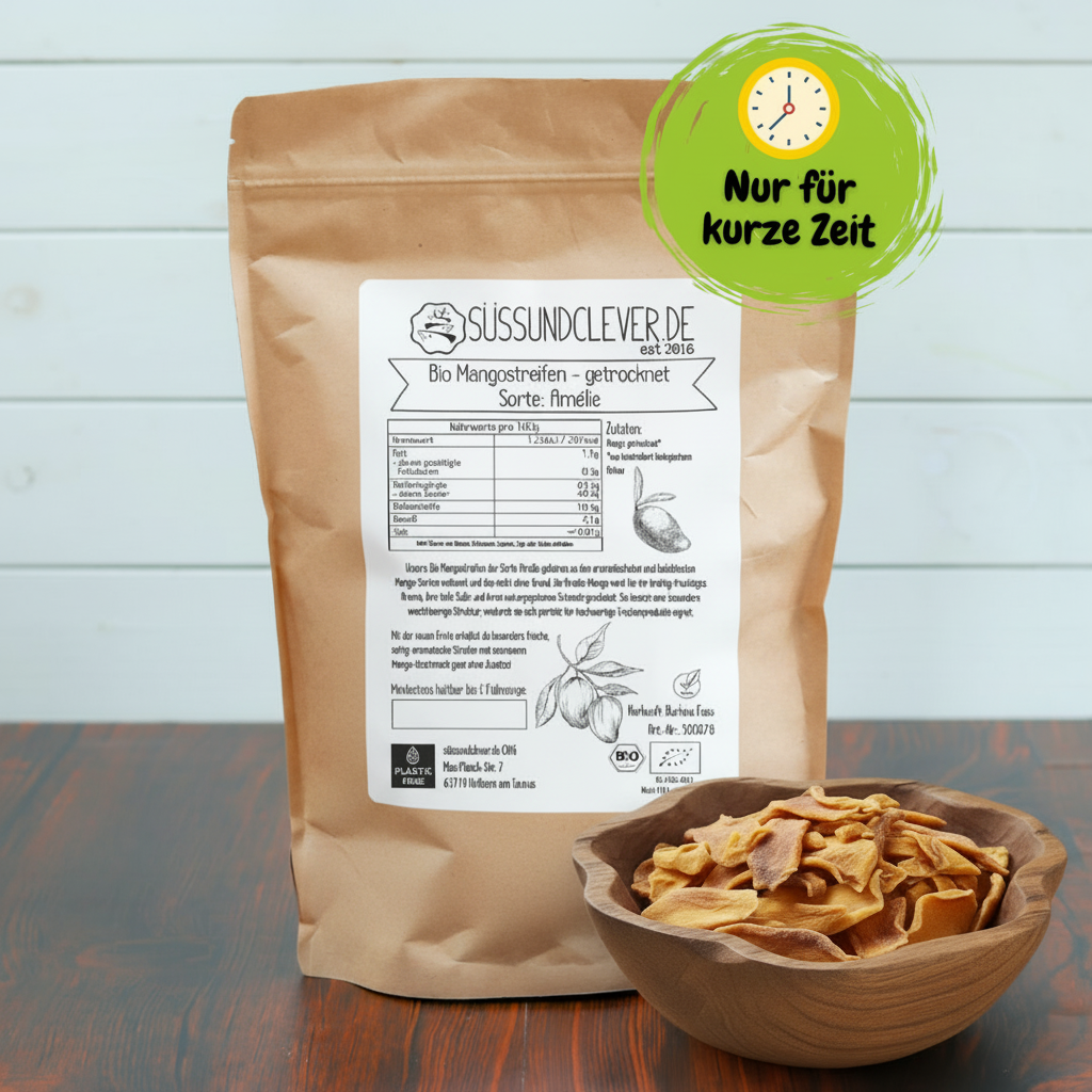 Bio Mangostreifen | Sorte: Amélie | getrocknet | Neue Ernte
