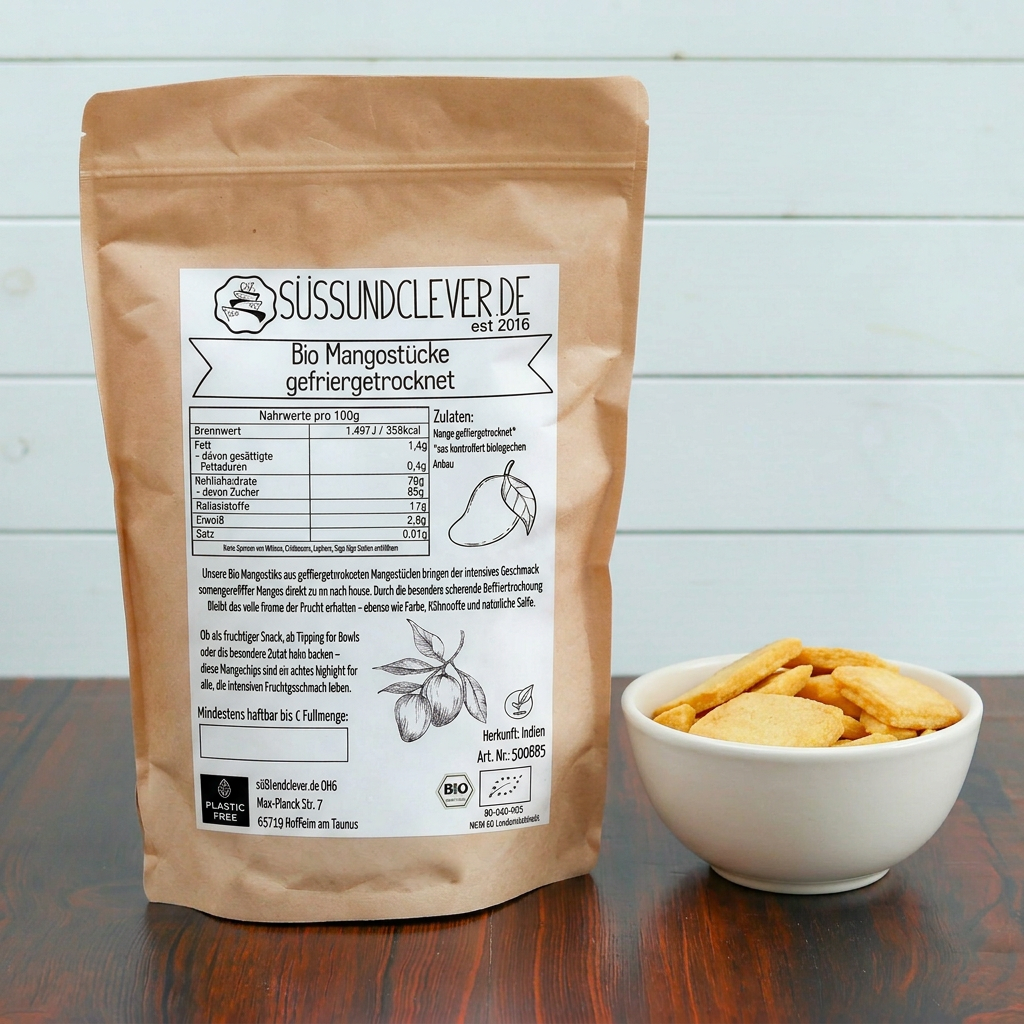 Bio Mangochips | Mangostücke | gefriergetrocknet