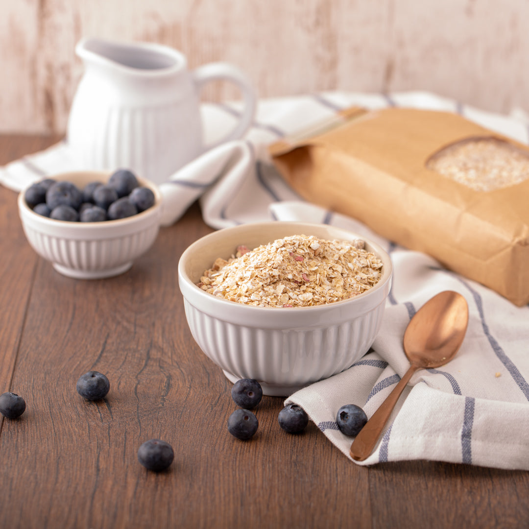 Bio Quinoa Porridge Beeren &amp; Erdmandel | zuckerfrei - mit Dattelsüße