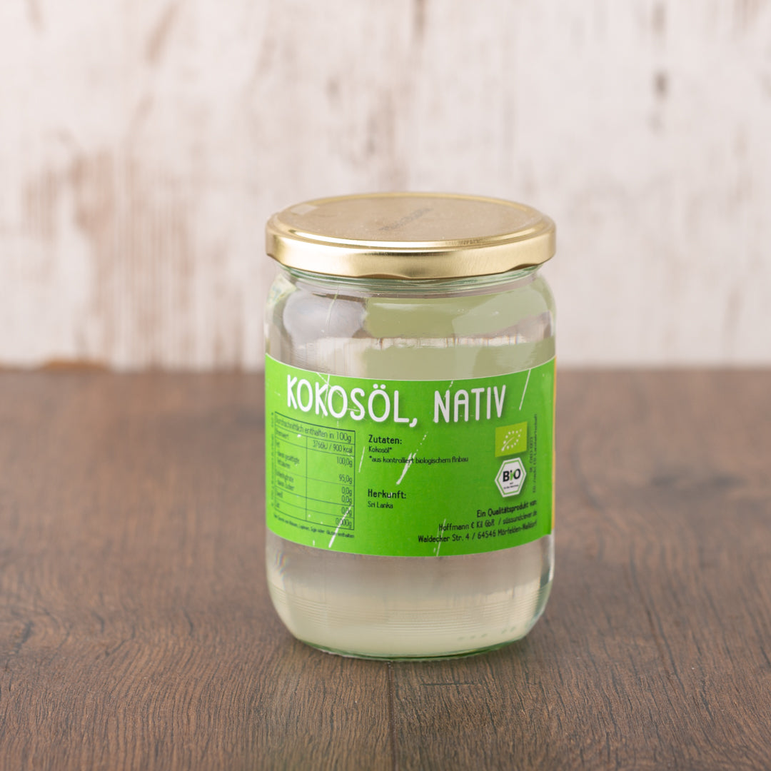 Bio Kokosöl | nativ | kaltgepresst | 1000ml im Glas