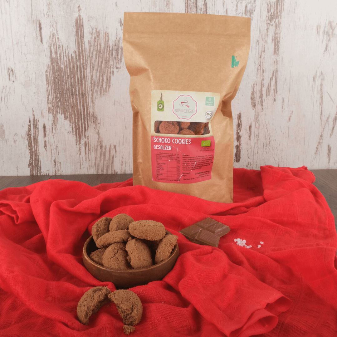 Bio Salty Chocolate Cookies | mit Buchweizenmehl