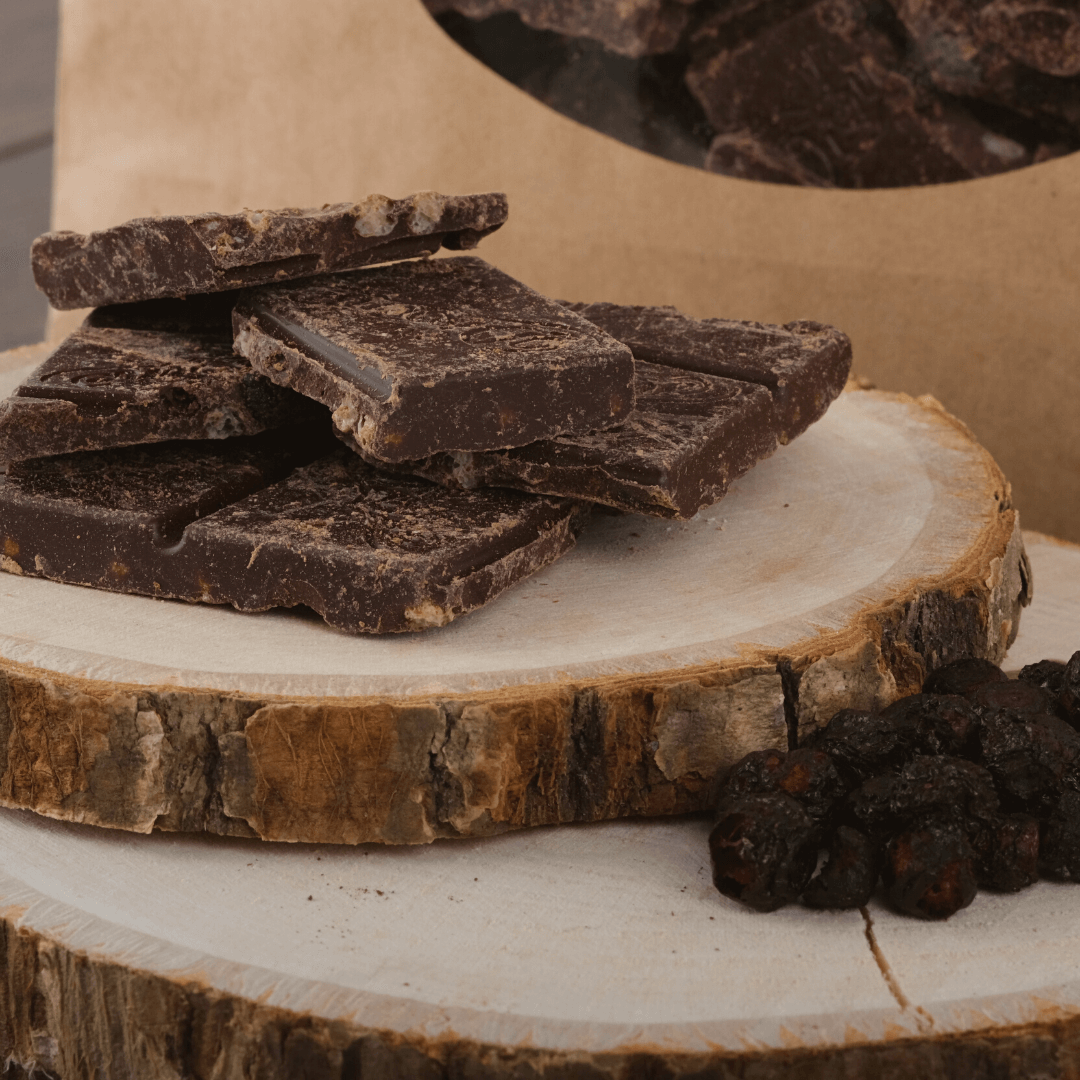 Bio Schokolade | Blaubeer - Quinoa | vegan & proteinreich
