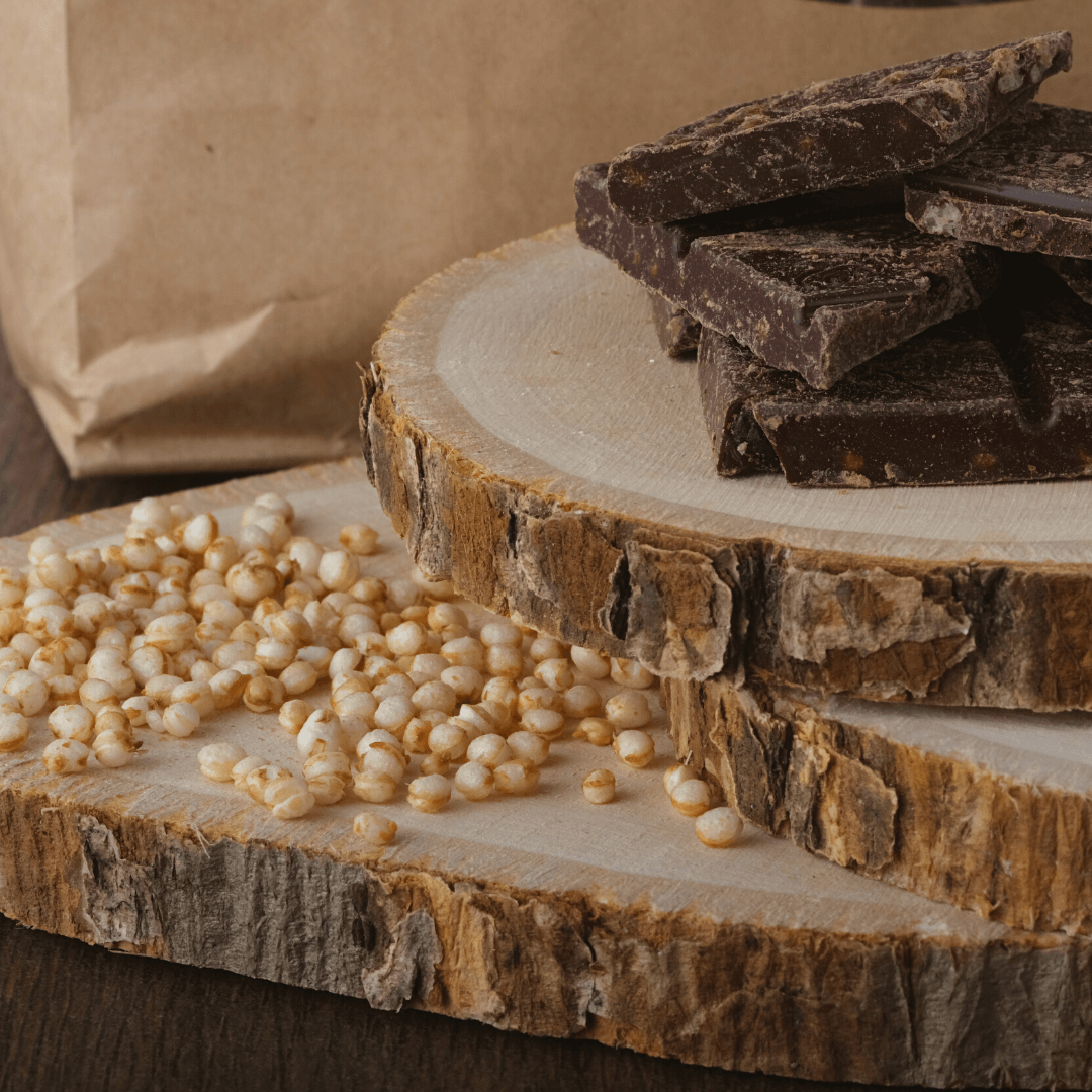 Bio Schokolade | Blaubeer - Quinoa | vegan & proteinreich